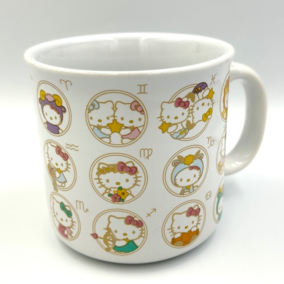 Sanrio Hello Kitty Zodiac Signs Astrology Ceramic Mug Oversize 20 oz - Picture 1 of 5